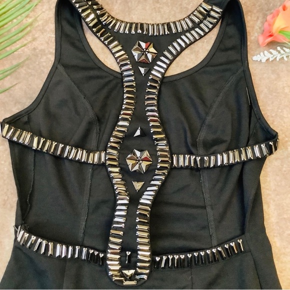 ASOS Black sequin halter dress - Picture 4 of 8